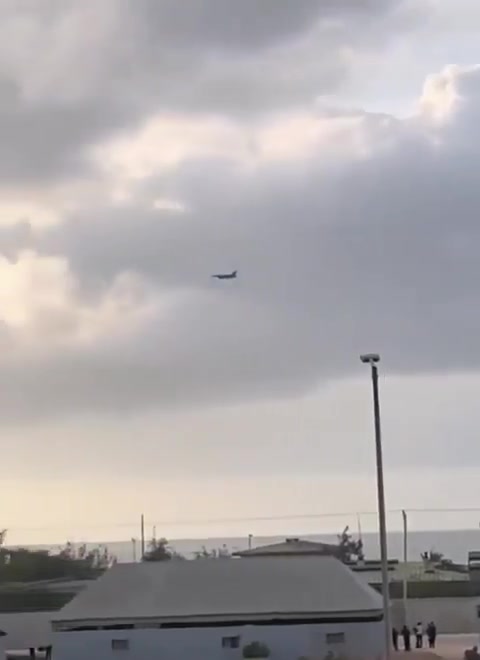 Turkish F-16 fighter jets deployed to Somalia were seen flying at low altitude over Mogadishu